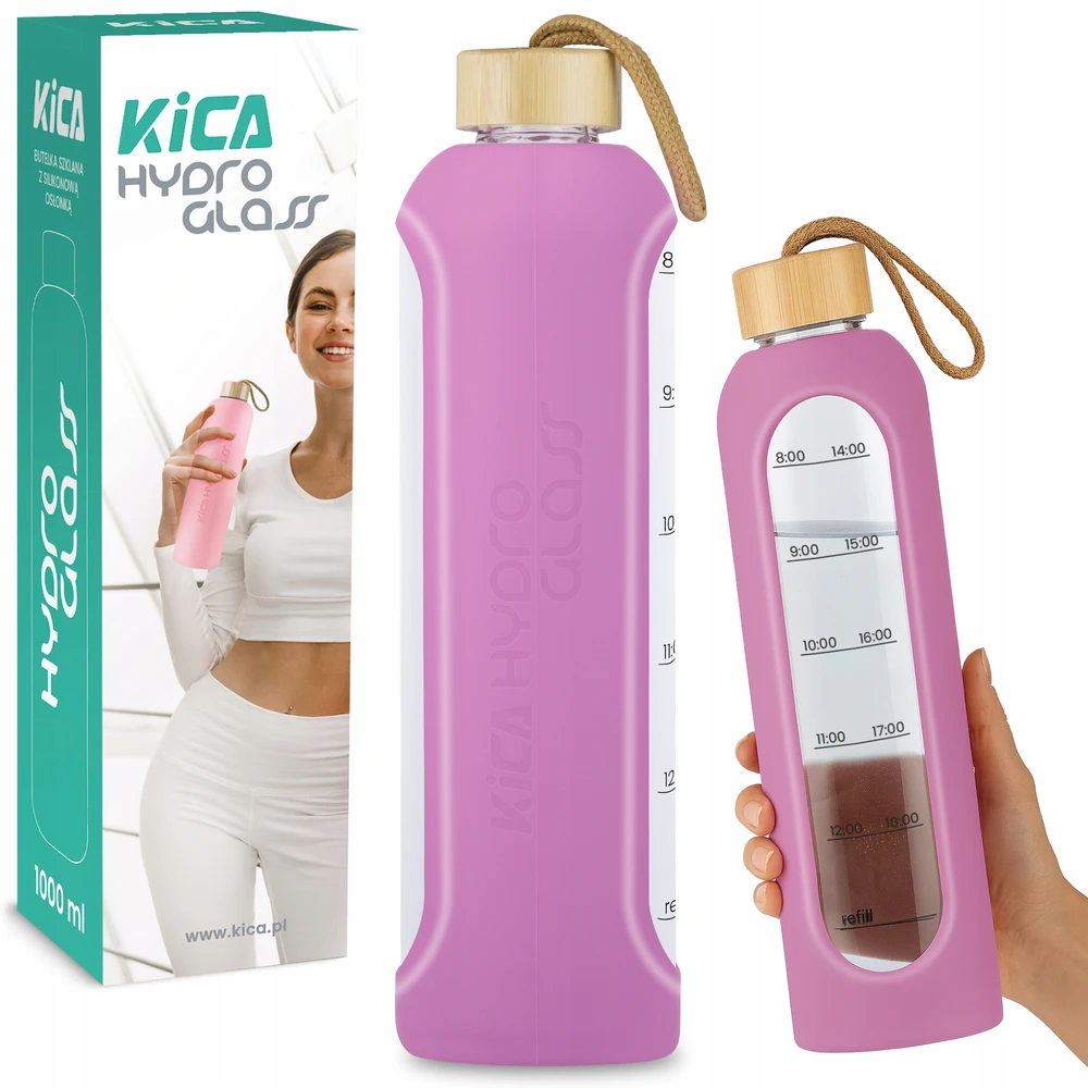 Gertuvė Vandens butelis KiCA Hydro Glass 1000 ml