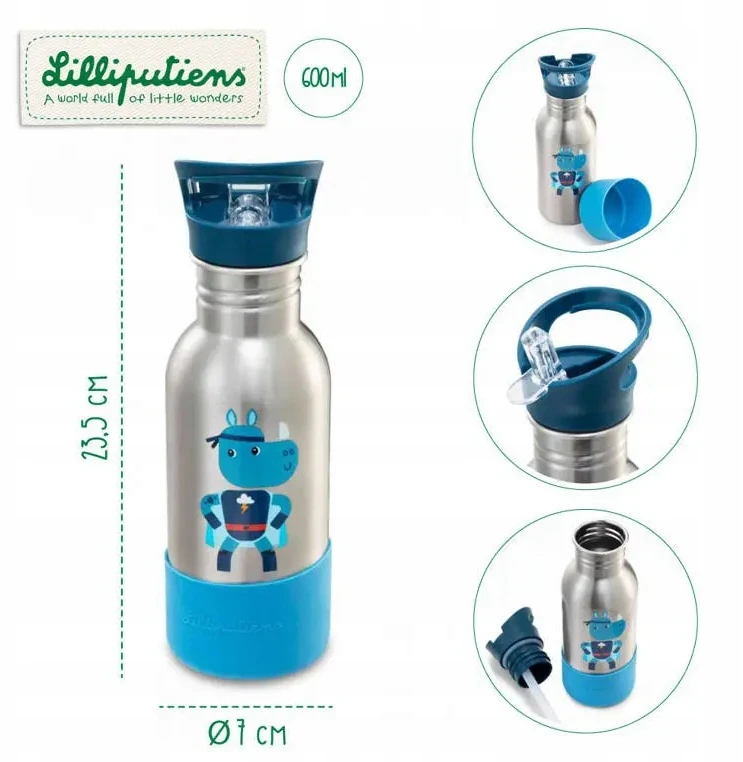 Gertuvė Vandens butelis Lilliputiens, 600 ml