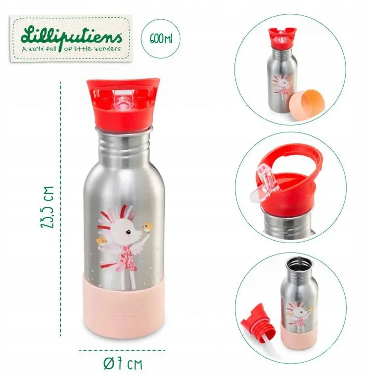 Vandens butelis Lilliputiens, 600 ml