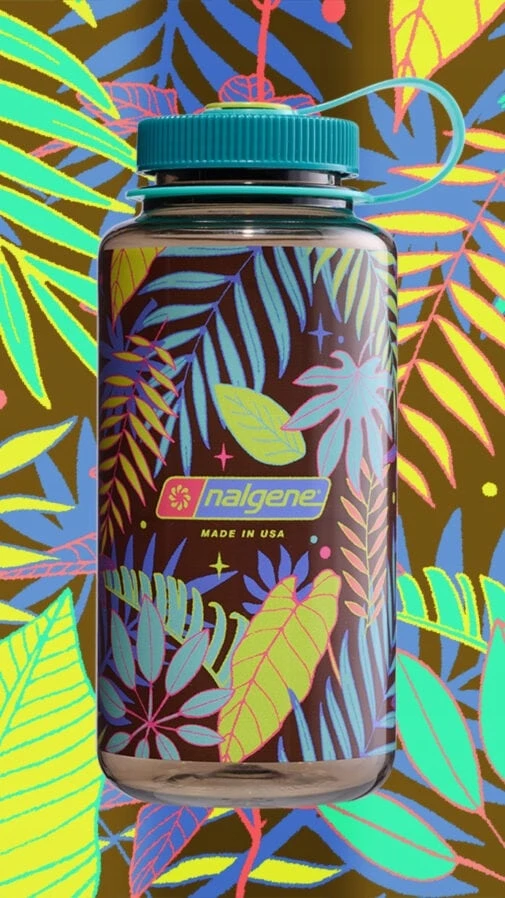 Vandens butelis Nalgene botanical ferns 1 l.