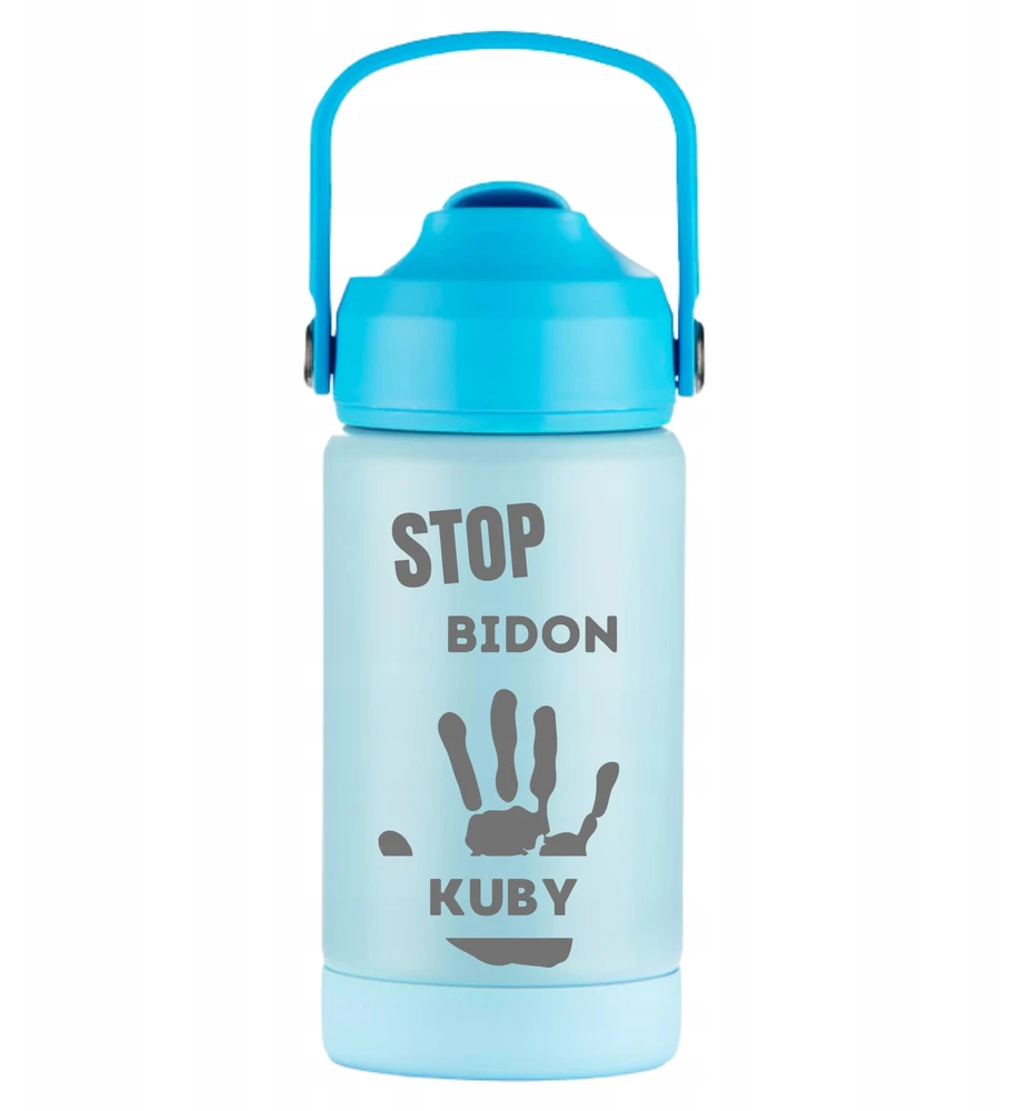 Vandens buteliukas vaikams mokyklai, darželiui, graviruotas pavadinimas, šviesa, BPA Free, 350 ml