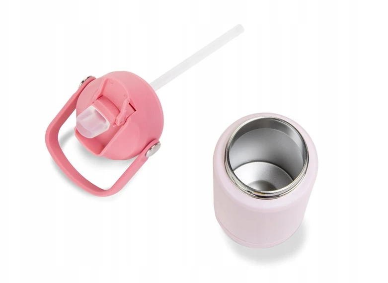 Vandens buteliukas vaikams mokyklai, darželiui, graviruotas pavadinimas, šviesa, BPA Free, 350 ml