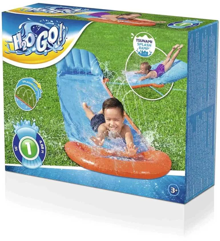 Bestway vienvietė vandens čiuožykla 4,88 m H20 GO! Cunamis 52477
