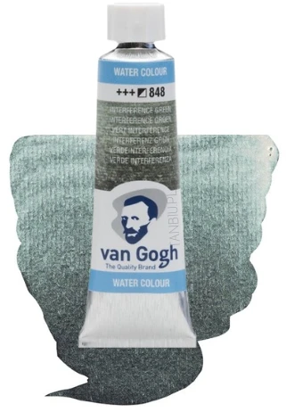 Vandens dažai "van Gogh" 10ml 848 Interference Žalias