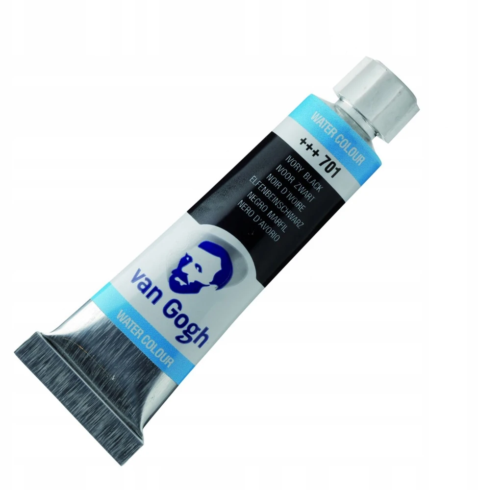 Vandens dažai Van Gogh 10ml, dramblio kaulo juodi