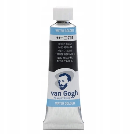 Vandens dažai Van Gogh 10ml, dramblio kaulo juodi