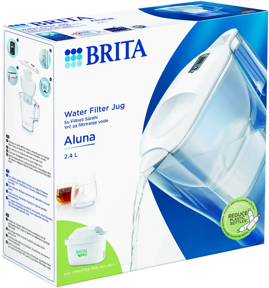 Vandens filtravimo indas Brita ALUNA, 2.4 l, balta