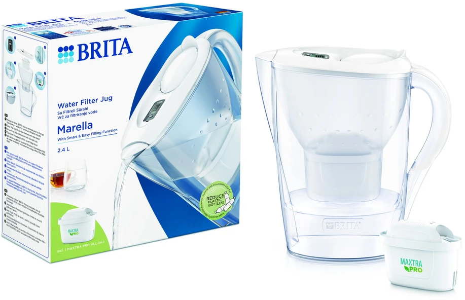 Brita Style Essential+1 Maxtra Pro PP filtro ąsotis (baltas) +DOVANA Brita gertuvė