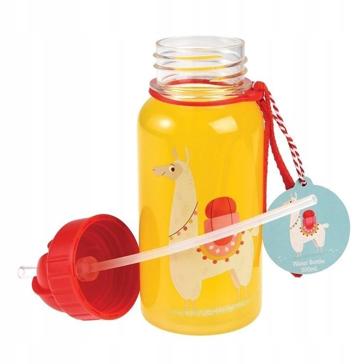 Vandens gertuvė vaikams su šiaudeliu Rex London Llama, 500 ml