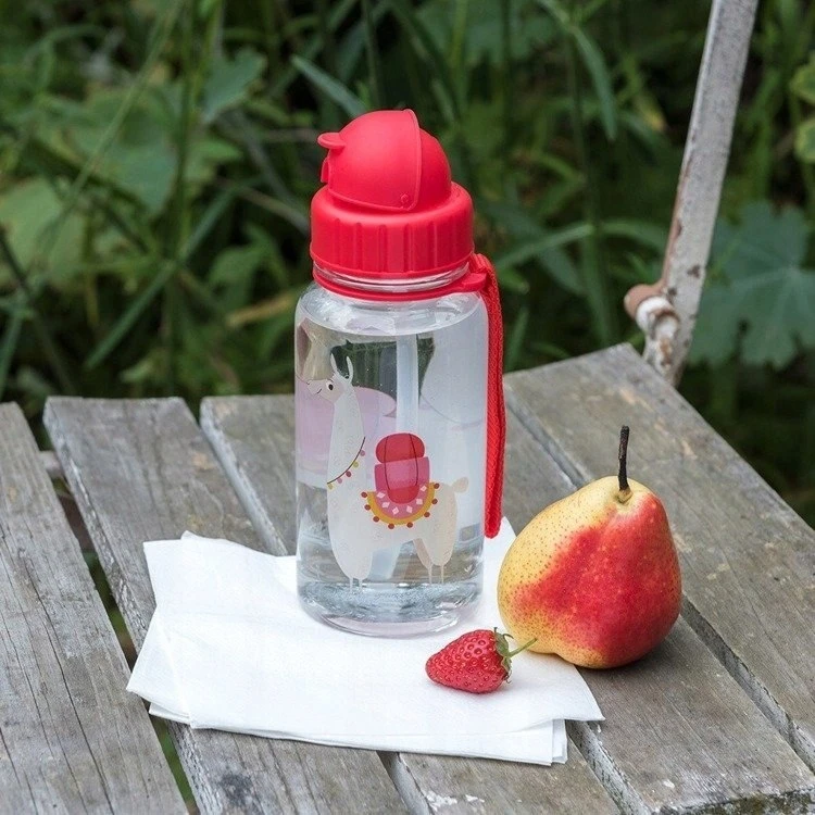 Vandens gertuvė vaikams su šiaudeliu Rex London Llama, 500 ml