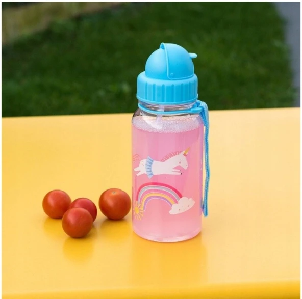 Vandens gertuvė vaikams su šiaudeliu Rex London Magical Unicorn, 500 ml