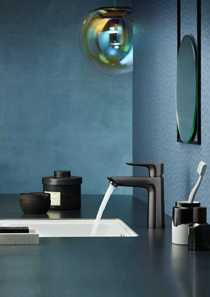 Praustuvo maišytuvas Hansgrohe Talis E 110 71710340, juodas