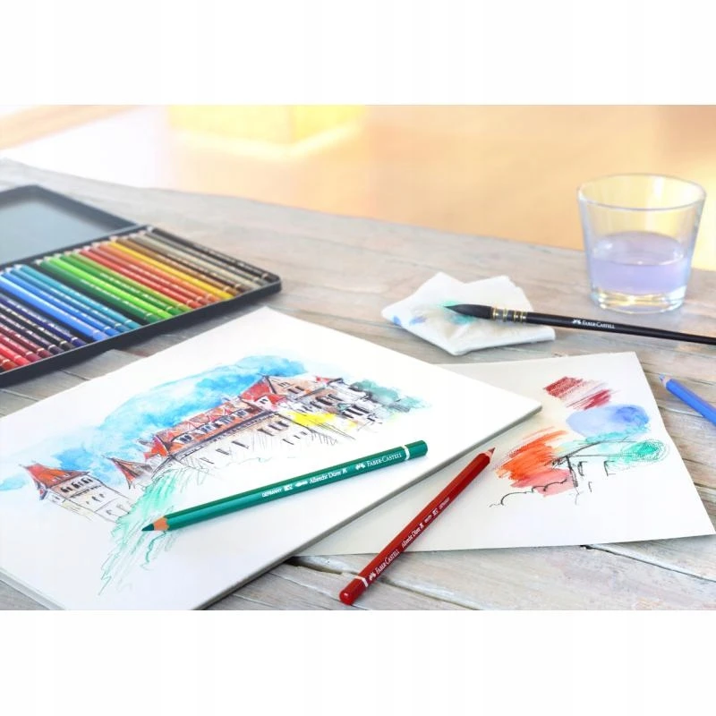 Vandenyje tirpios kreidelės A.durer 223, raudonos, Faber-castell