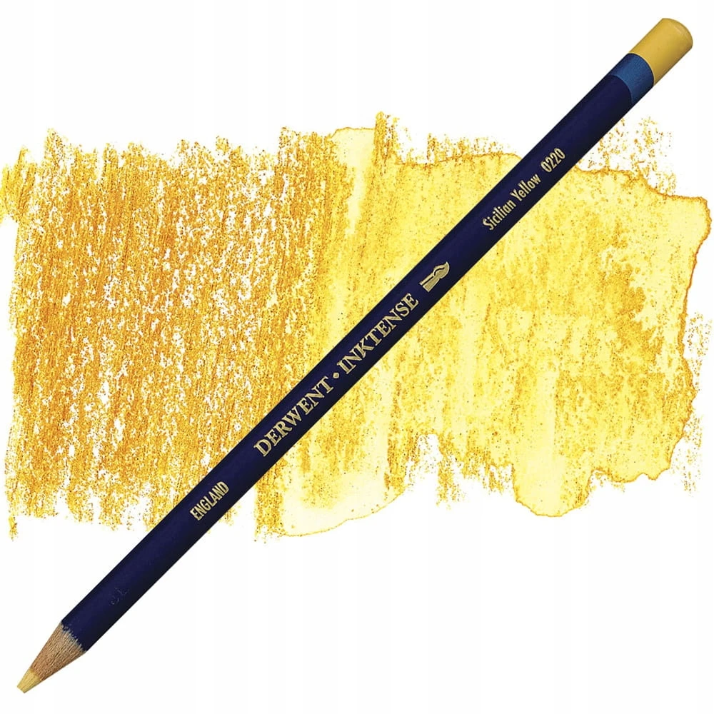 Vandenyje tirpios kreidelės Derwent Inktense 0220 Sicilian Geltona
