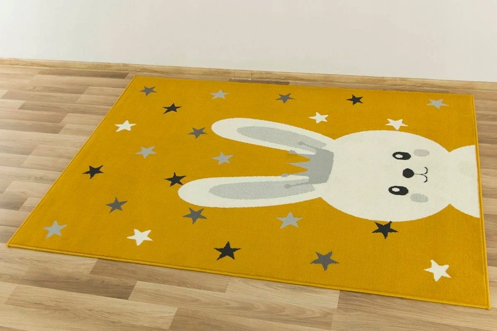 Vanhoutte 160x225 cm MIODOWY DYWAN DZIECIĘCY KIDS ZAJĄCZEK