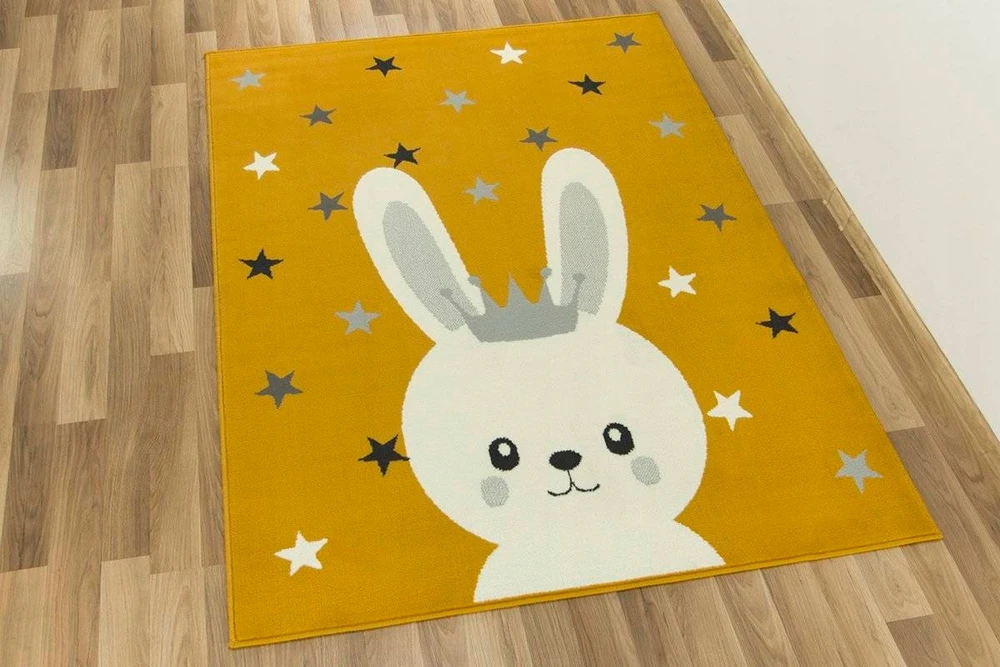 Vanhoutte 160x225 cm MIODOWY DYWAN DZIECIĘCY KIDS ZAJĄCZEK