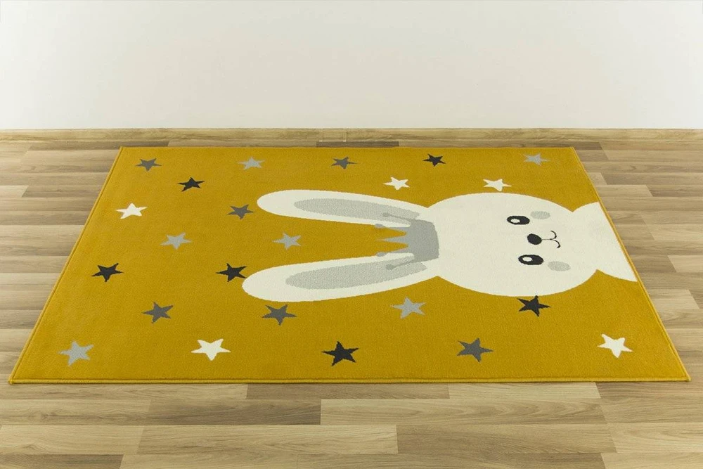 Vanhoutte 160x225 cm MIODOWY DYWAN DZIECIĘCY KIDS ZAJĄCZEK