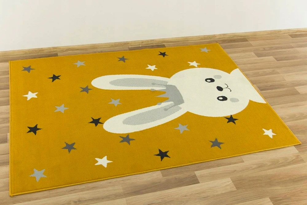 Vanhoutte 160x225 cm MIODOWY DYWAN DZIECIĘCY KIDS ZAJĄCZEK