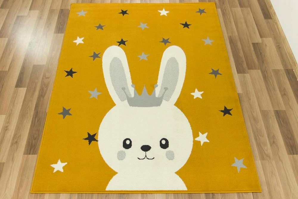 Vanhoutte 160x225 cm MIODOWY DYWAN DZIECIĘCY KIDS ZAJĄCZEK