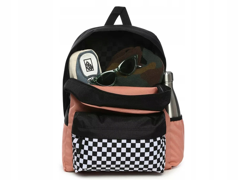 Vans Realm kuprinė su šonine kišene, languota