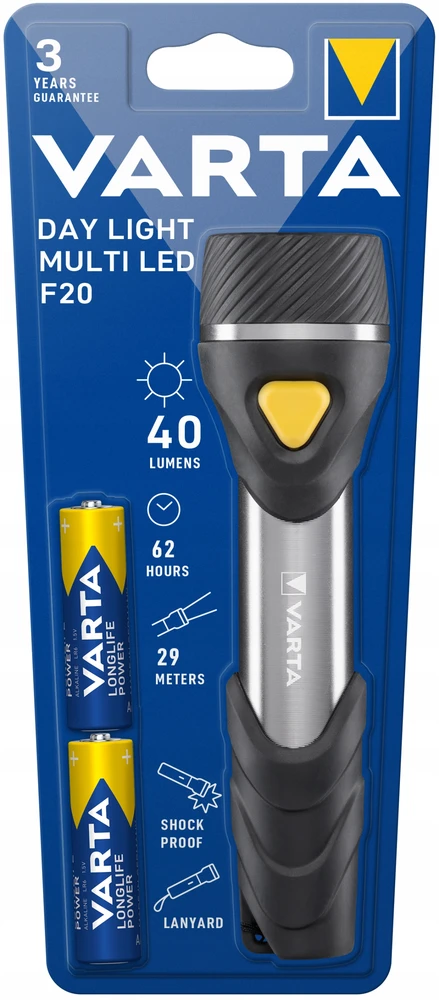 VARTA - Toršas Dienos Šviesa 9 LED 2 X LR06