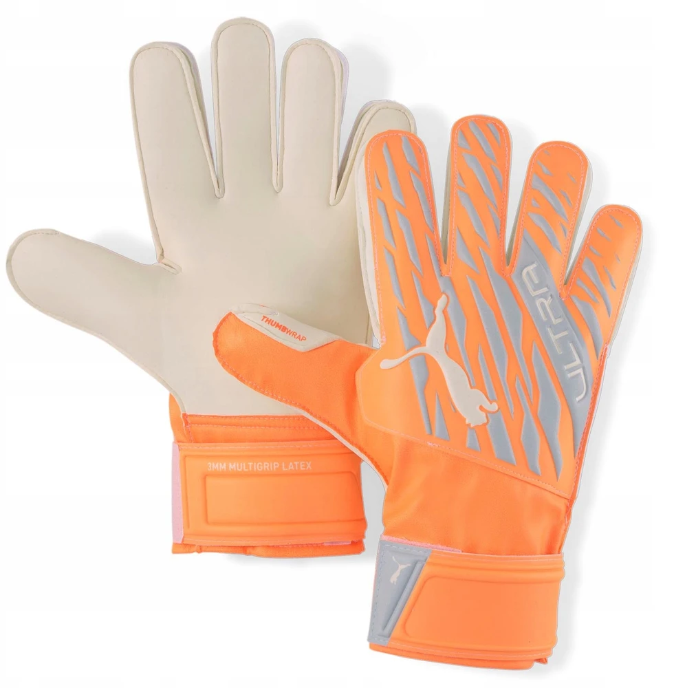 Vartininko pirštinės Puma Ultra Protect 3 RC, oranžinės, pilkos