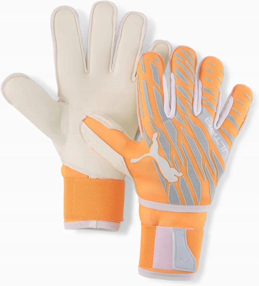 Vartininko pirštinės Puma Ultra Protect 1 RC, oranžinės, pilkos