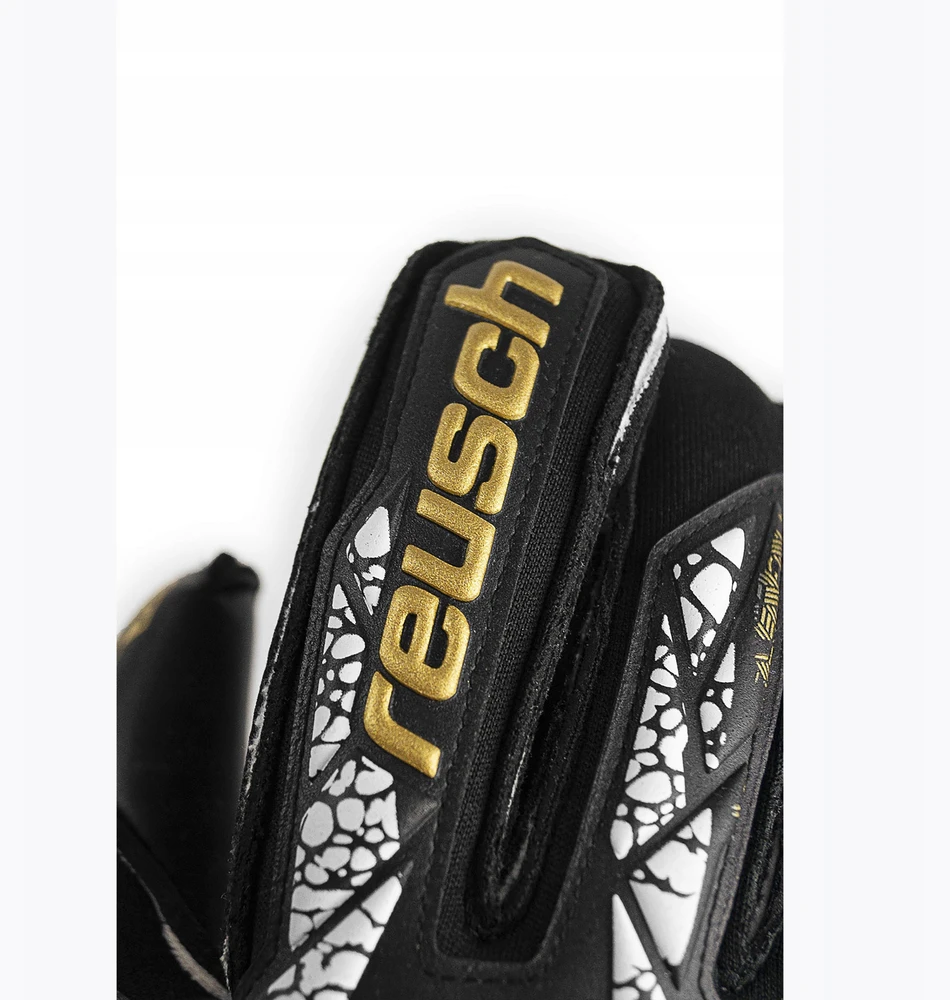 Vartininko pirštinės Reusch Attrakt Gold X Evolution Cut Finger Support - Juodos