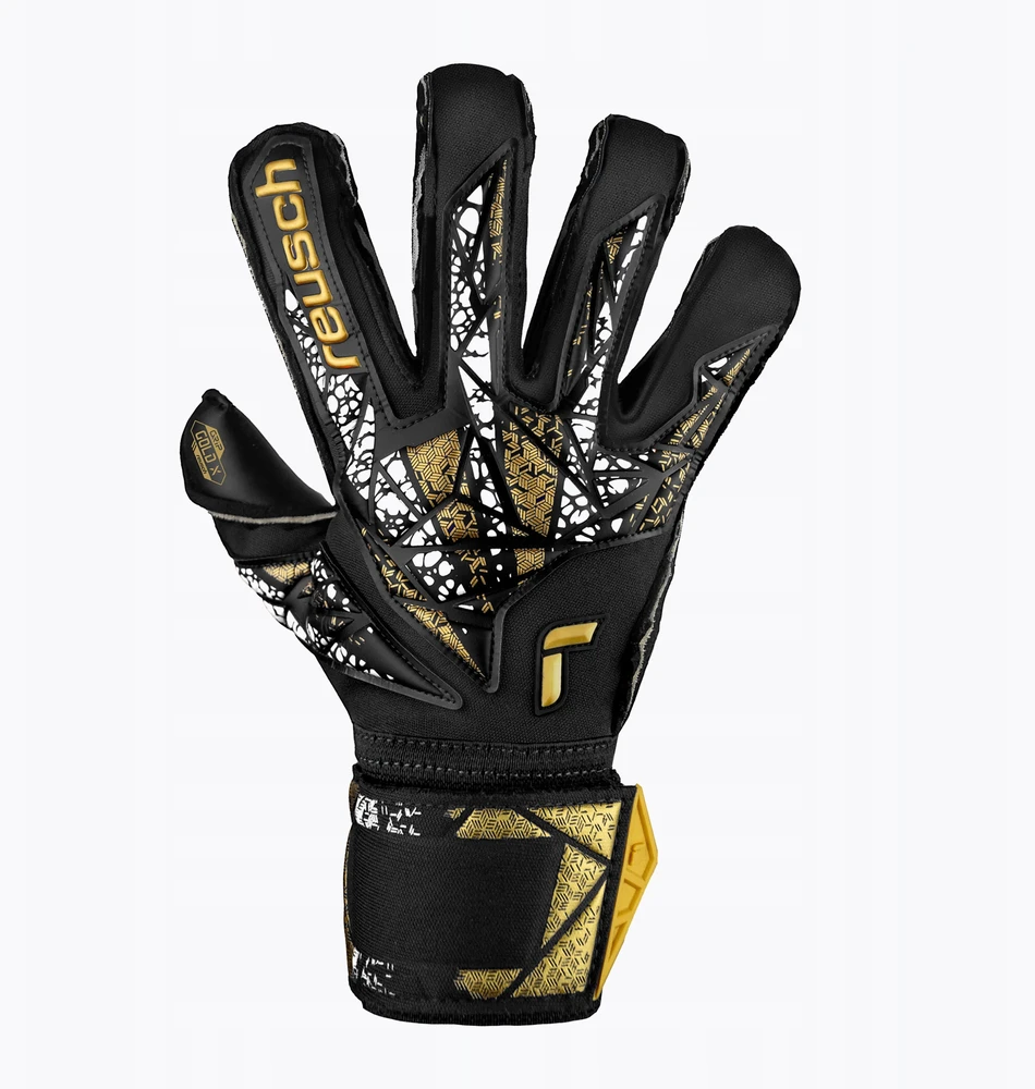 Vartininko pirštinės Reusch Attrakt Gold X Evolution Cut Finger Support - Juodos