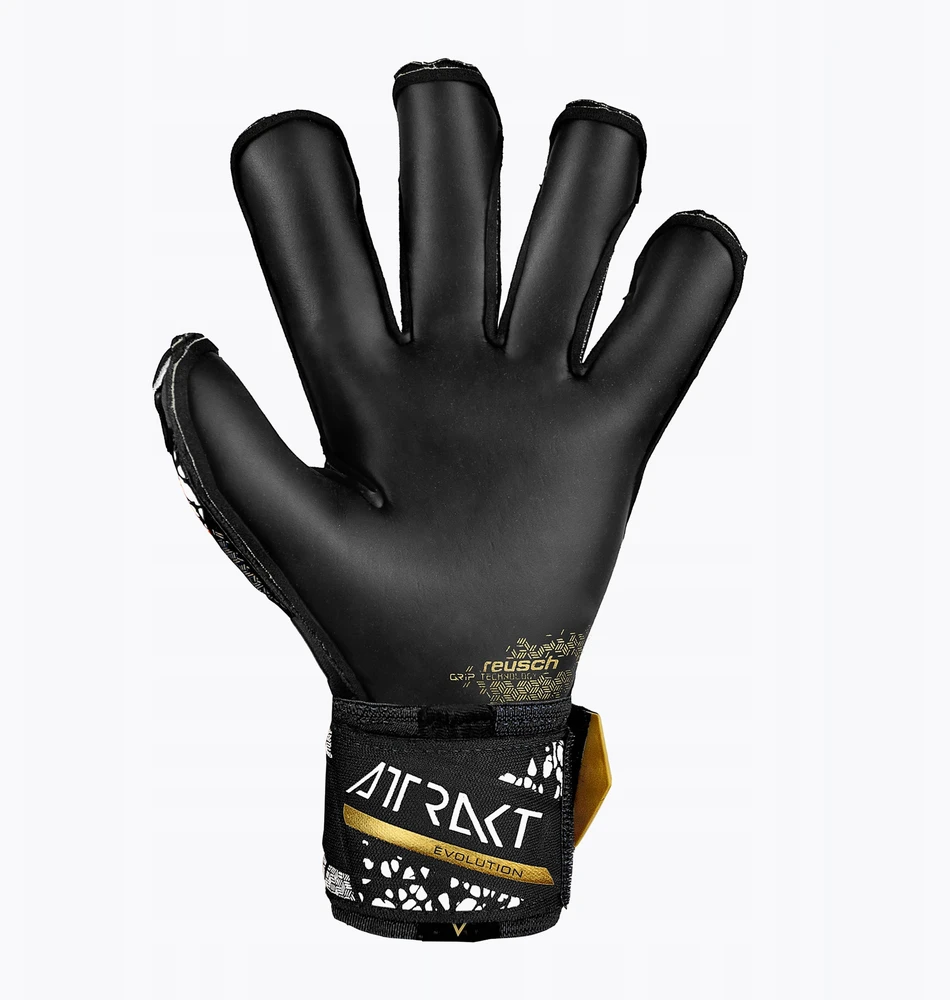 Vartininko pirštinės Reusch Attrakt Gold X Evolution Cut Finger Support - Juodos