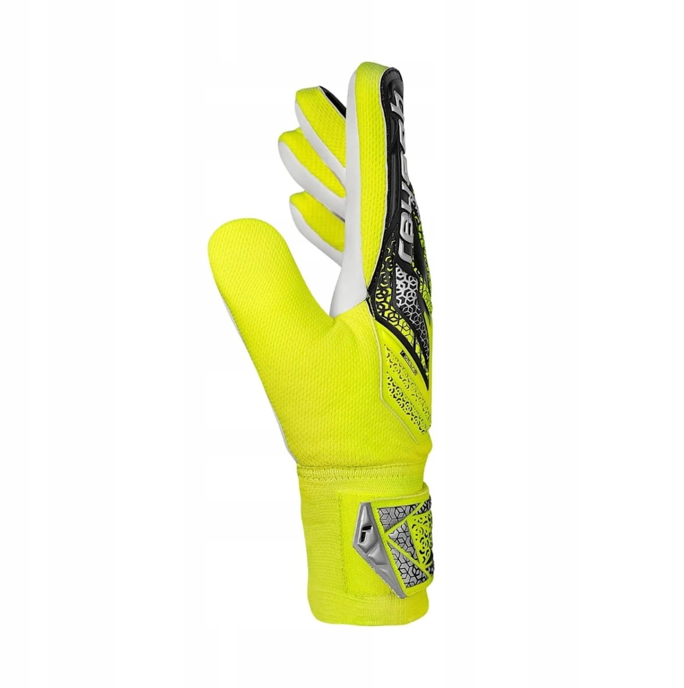 Vartininko pirštinės Reusch Attrakt Starter Solid Junior, 7.5, geltonos/juodos