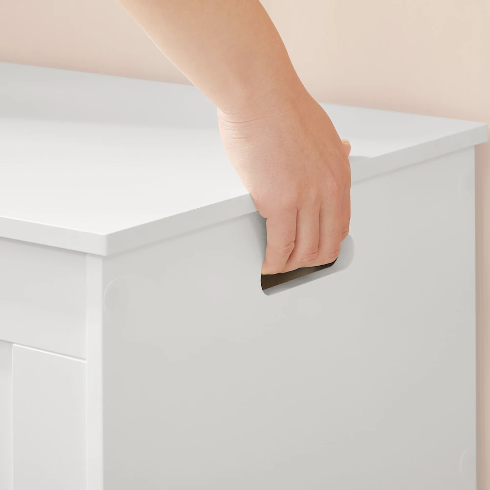 Vasagle Balta MDF skrynia