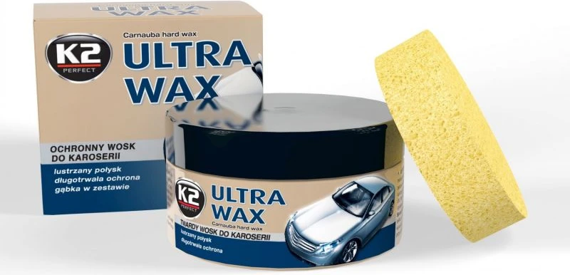 K2 Vaškas"ULTRA WAX"su kempine 250g.