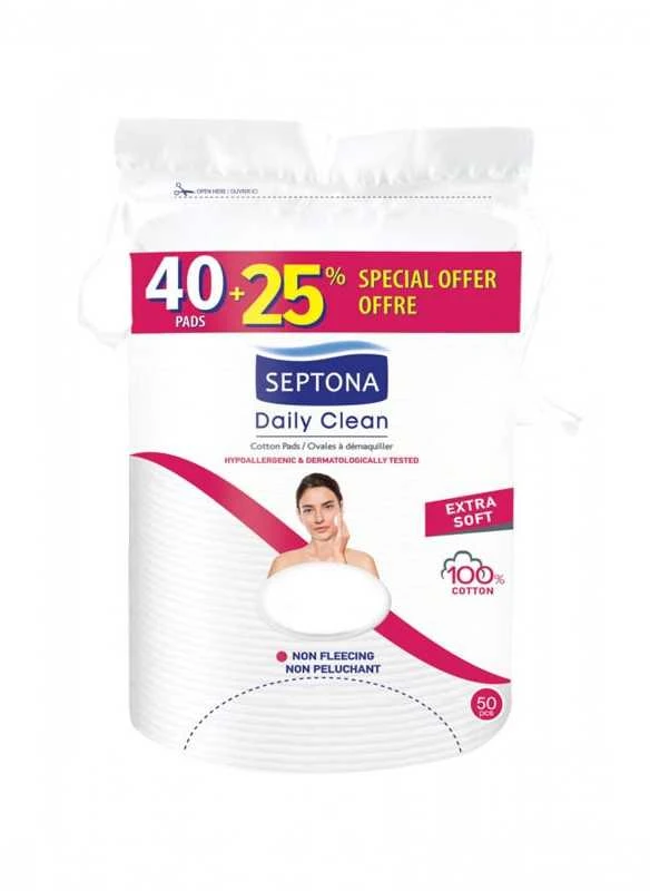 Vata makiažui valyti Septona 40vnt+25%