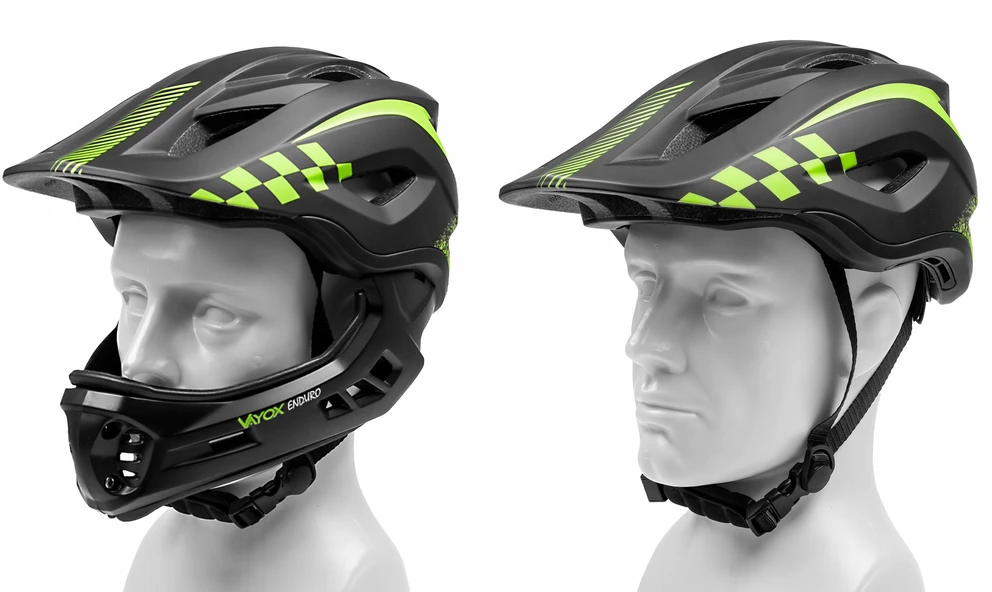 Vayox Enduro dviračio šalmas su nuimama apsauga, dydis M (54-58cm)