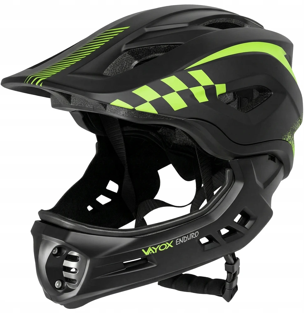 Vayox Enduro dviračio šalmas su nuimama apsauga, dydis M (54-58cm)