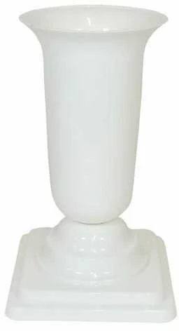 FORM PLASTIC Vaza Dama D13cm/H26.7cm balta