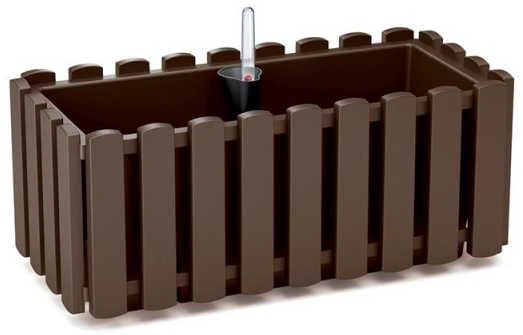 Gėlių vazonas Prosperplast Boardee Fencycase DDEF400-R222, rudas