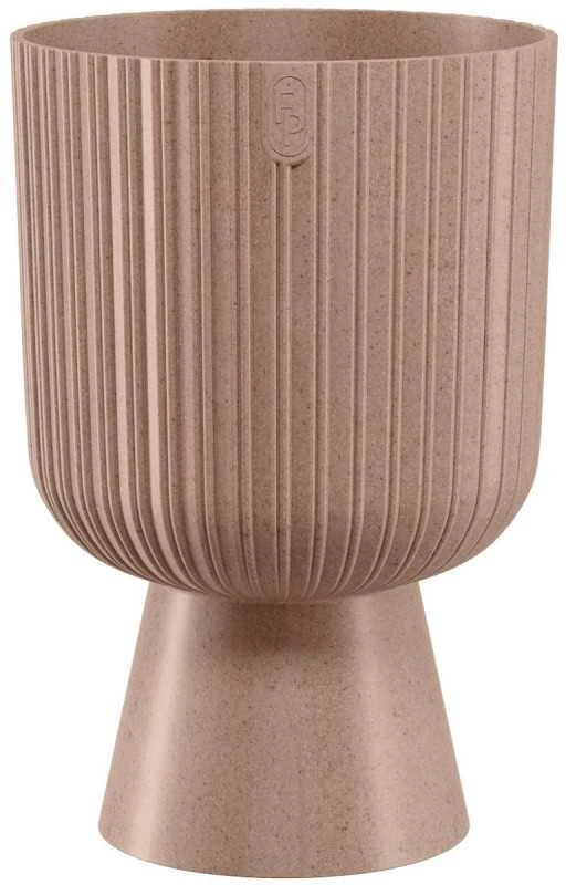 Vazonas FORM PLASTIC Keli Mika Eco Wood 14cm Rudas