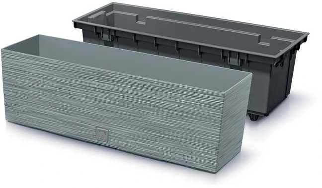 Vazonas FURU CASE su įdėklu 580x180x195 mm betono sp. Prosperplast