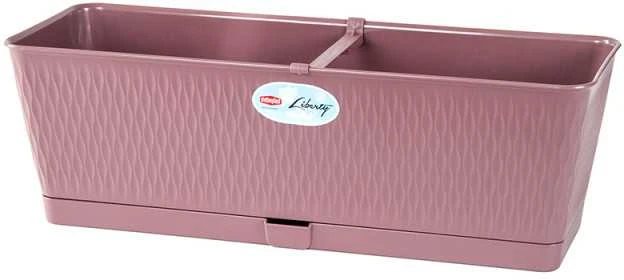 Vazonas LIBERTY lovelis su vand. rez. 9 L 50x18x16 cm ruda sp. 87569 STEFANPLAST