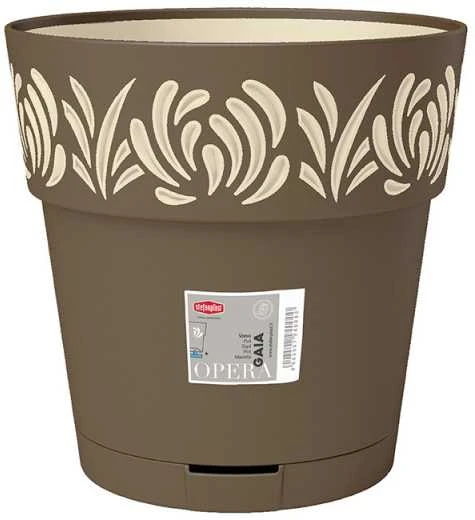 Vazonas OPERA GAIA su vand. rez. 11,8 L D30xH29 cm rusva sp. 88602 STEFANPLAST