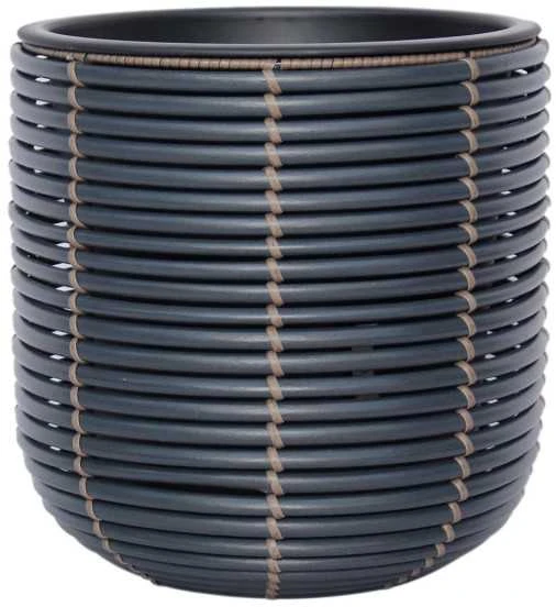 Home4You Vazonas pintas D27xh28cm, melsvai juoda