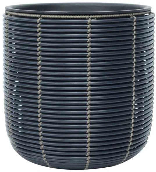 Home4You Vazonas pintas D35xh36cm, melsvai juoda