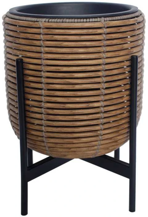 Home4You Vazonas pintas su stendu 30x30xh38cm, ruda