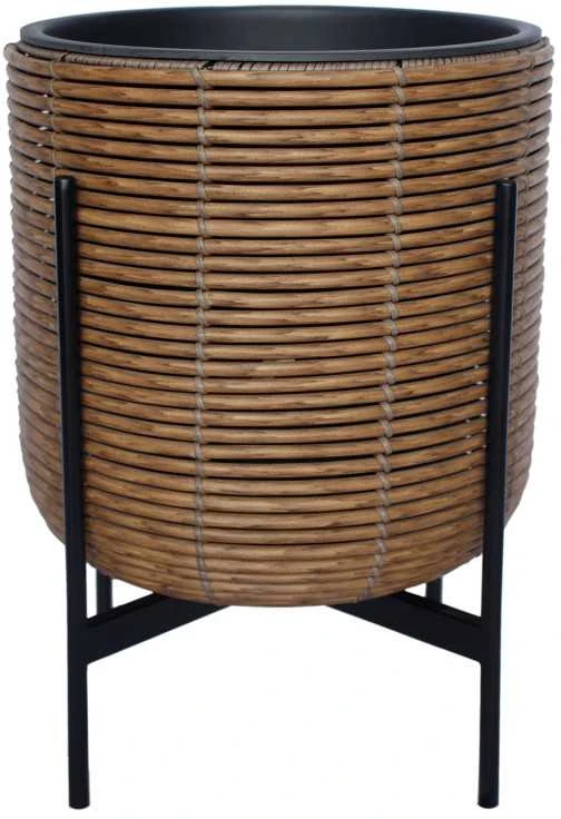 Home4You Vazonas pintas su stendu 38x38xh49cm, ruda