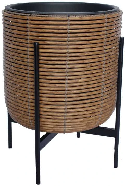 Home4You Vazonas pintas su stendu 38x38xh49cm, ruda