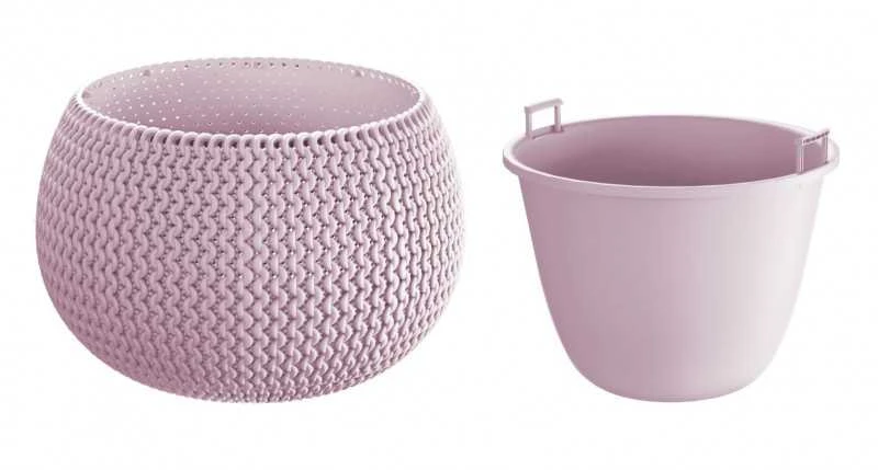 Prosperplast Vazonas Splofy Bowl Violetinis 16x24cm