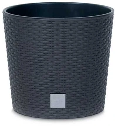 Vazonas su įdėklu 4,75/4 l D200xH190 mm antracitas RATO ROUND Prosperplast