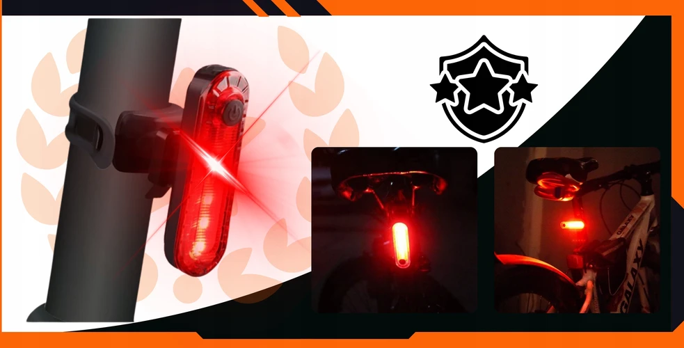 Vedor Įkraunamas USB LED galinis dviračio žibintas, skirtas stipriam dviračio apšvietimui